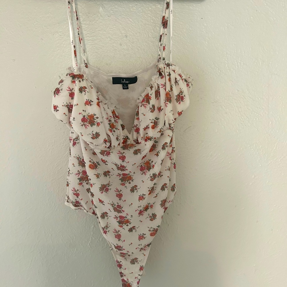Lulus floral bodysuit